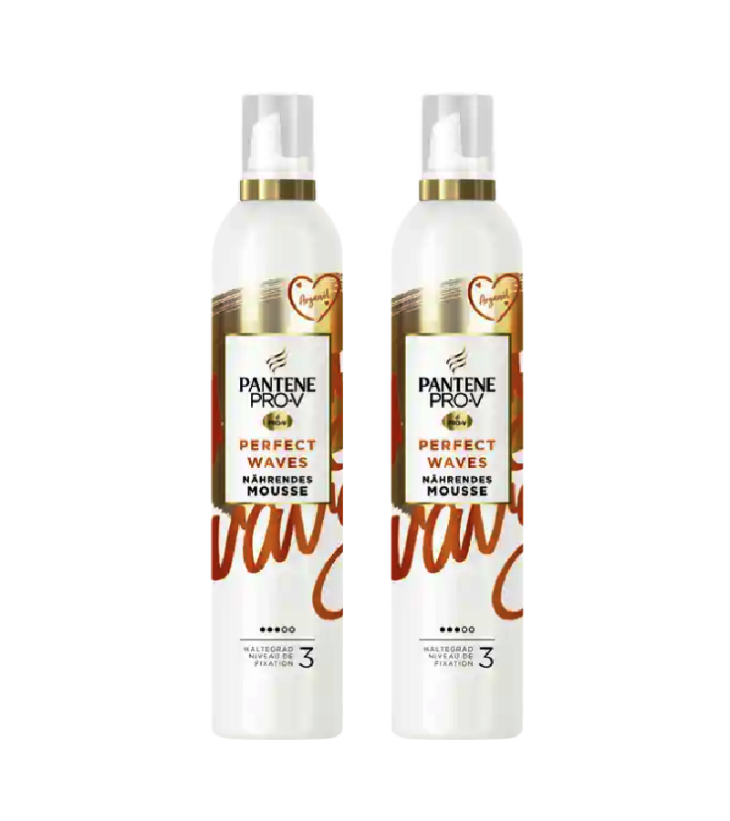 2xPack Pantene Pro-V Perfect Waves Nourishing Mousse - 400 ml