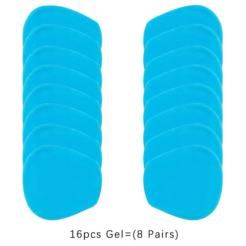 16pcs Replacement Gel Pads for EMS Neck Massager, Hip Exerciser, and Body Massager - Muscle Stimulator Sticker Gels for Effective Pain Relief and Muscle Toning