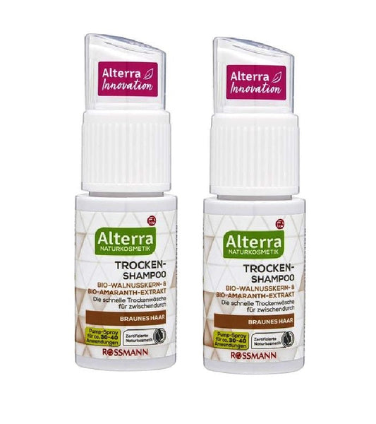 2xPack Alterra Brown Hair Dry Shampoo - 40 g
