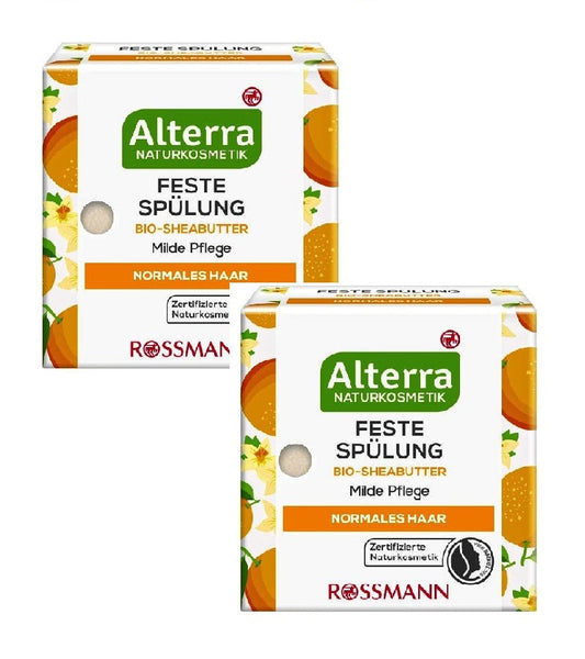 2xPack Alterra Organic Shea Butter Solid Dry Conditioner - 120 g